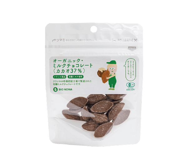BIONOWA オーガニック・ミルクチョコレート（カカオ37%）