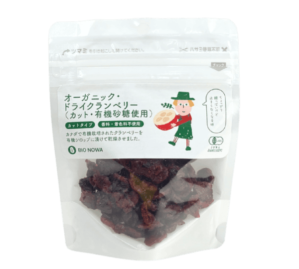 BIONOWA オーガニック・ドライクランベリー（カット・有機砂糖使用）